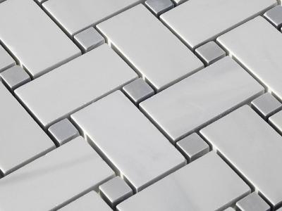 Grey and White Marble Mosaic