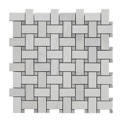 Grey and White Marble Mosaic