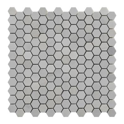 Grey and White Marble Mosaic