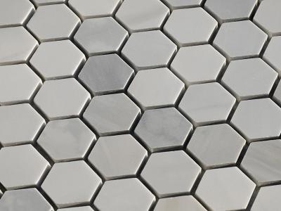 Grey and White Marble Mosaic