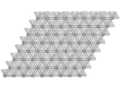 Grey and White Marble Mosaic