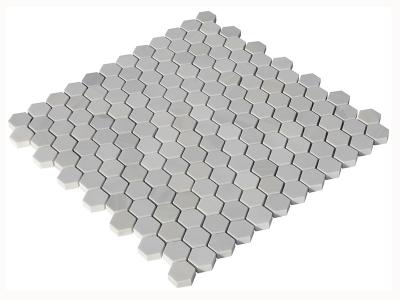 Grey and White Marble Mosaic
