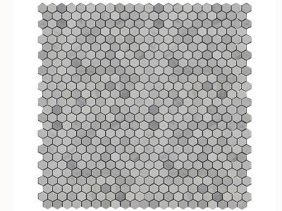 Grey and White Marble Mosaic
