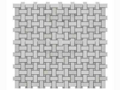 Grey and White Marble Mosaic