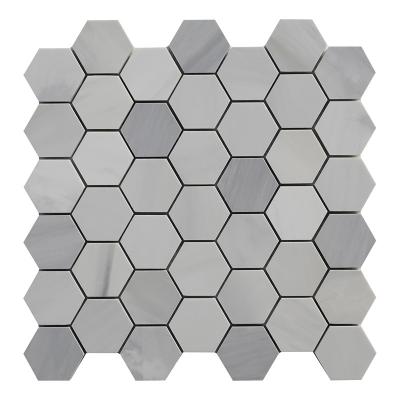  Grey and White Marble Mosaic
