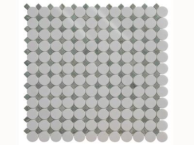  White Marble  Round Mosaic