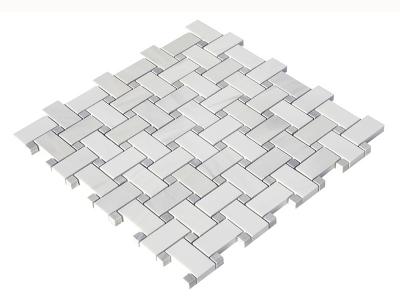 Grey and White Marble Mosaic