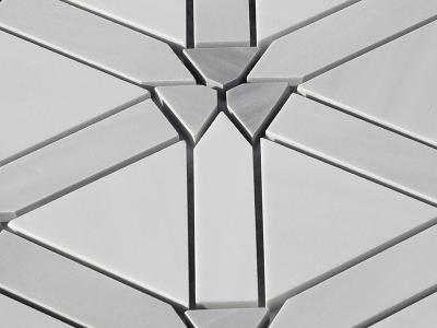 Grey and White Marble Mosaic